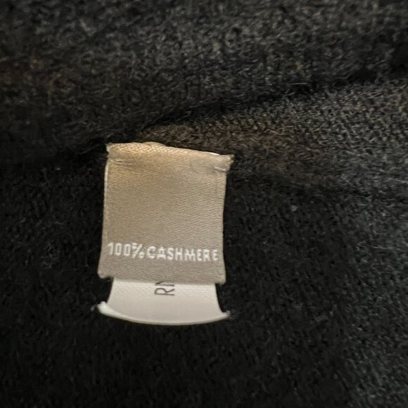 Neiman Marcus Women's Sweater Black Cashmere Open Front Size Medium - Picture 5 of 6